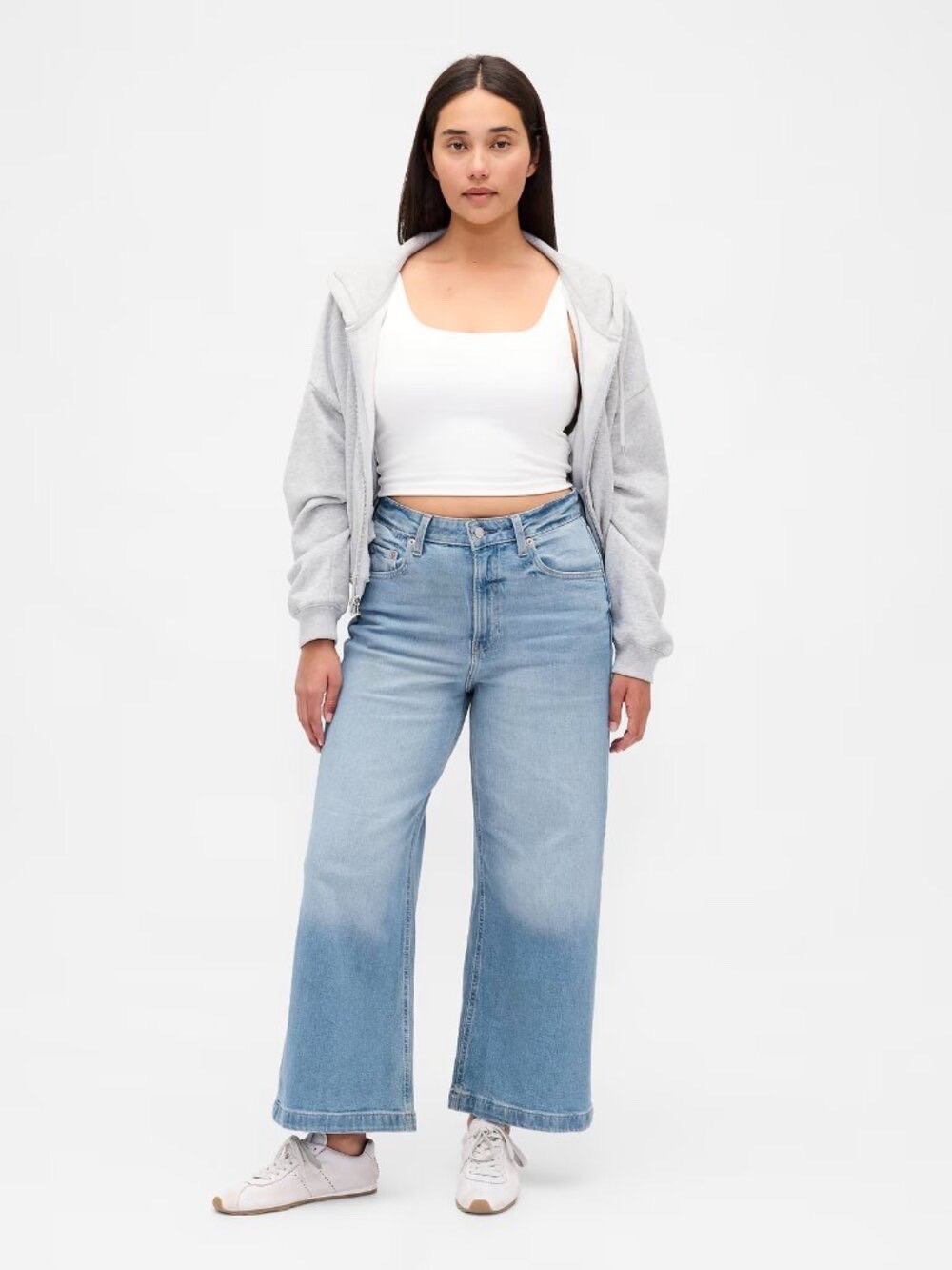 GAP Light Blue Wide-Leg High-Rise Jeans